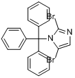 2,5-二溴-1-三苯甲基咪唑分子式结构图