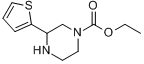 3-(2-噻吩)哌嗪-1-甲酸乙酯,95%分子式结构图