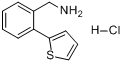 1-(2-噻吩-2-基苯基)甲胺盐酸盐分子式结构图