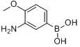 3-氨基-4-甲氧基苯硼酸分子式结构图