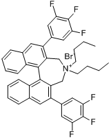 (11BR)-4,4 -二丁基- 2 ,6 -二(3,4,5 - 三氟苯基)-4,5 -二氢-联萘酚溴分子式结构图