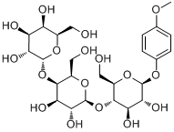 GB3-Β-MP;4-METHOXYPHENYL O-(Α-D-GALACTOPYRANOSYL)-(1-4)-O-(Β-D-GALACTOPYRANOSYL)-(1-4)-Β-D-GLUCO分子式结构图