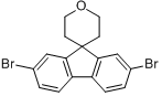 2,7-二溴-2',3',5',6'-四氢螺[芴-9,4'-吡喃]分子式结构图