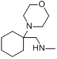 N-甲基-1-(1-吗啉-4-基环己基)甲胺分子式结构图