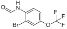 N-甲酰基-2-溴4-三氟甲氧基苯胺分子式结构图