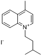 N-异戊基-4-甲基喹啉碘盐分子式结构图