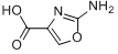 2-氨基-1,3-恶唑-4-羧酸分子式结构图