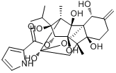 9,21-二氢-鱼尼丁-3-(1H-吡咯-2-羧酸)分子式结构图