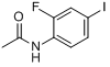 N-(2-氟-4-碘苯基)乙酰氨分子式结构图