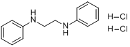 N,N'-二苯基乙二胺二盐酸盐分子式结构图