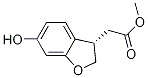 (S)-2-(6-羟基-2,3-二氢苯并呋喃-3-基)乙酸甲酯分子式结构图