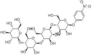 P-硝基苯基 B-D-纤维四糖苷分子式结构图