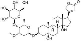 杠柳毒苷分子式结构图
