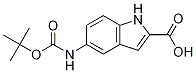 5-叔丁氧酰胺基吲哚-2-羧酸;5-叔丁氧酰胺基吲哚-2-羧酸分子式结构图