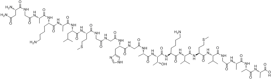 PRION PROTEIN (106-126) (HUMAN) (SCRAMBLED)分子式结构图