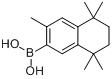 3,5,5,8,8-五甲基-5,6,7,8-四氢萘-2-硼酸分子式结构图