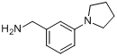 (3-吡咯-1-基苯基)甲胺分子式结构图