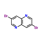 3,7-二溴-1,5-萘啶分子式结构图