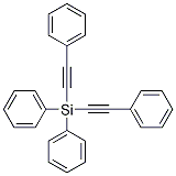 二苯基双(苯基乙炔基)硅烷;二苯基双(苯基乙炔基)硅烷分子式结构图