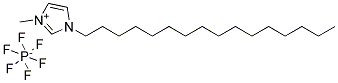 1-十六烷基-3-甲基咪唑六氟磷酸盐分子式结构图