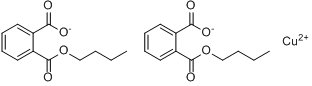 邻苯二甲酸(一正丁基)酯合铜(II)分子式结构图