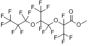 全氟(2,5-二甲基-3,6-二氧杂壬酸)甲酯分子式结构图