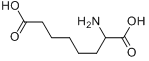 (2R)-2-氨基辛二酸分子式结构图