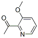 1-(3-METHOXYPYRIDIN-2-YL)ETHANONE分子式结构图