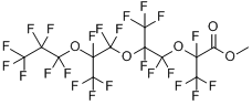 全氟-2,5,8-三甲基-3,6,9-三氧杂十二酸甲酯分子式结构图