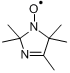 2,2,4,5,5-五甲基-3-咪唑-1-氧自由基分子式结构图