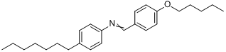 p-戊基苄烯-p-庚基苯胺分子式结构图