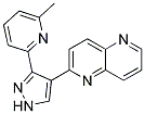 ALK5 INHIBITOR;2-[3-(6-甲基-2-吡啶基)-1H-吡唑-4-基]-1,5-萘啶分子式结构图