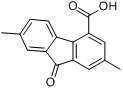 2,7-二甲基-9-芴酮-4-羧酸分子式结构图