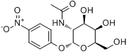 4-硝基苯基 2-乙酰氨基-2-脱氧-ALPHA-D-吡喃半乳糖苷分子式结构图