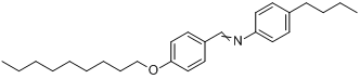 p-壬氧基苄烯-p-丁基苯胺分子式结构图