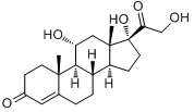 11-表氢化可的松分子式结构图