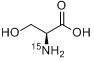 L-丝氨酸-15N分子式结构图