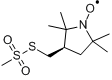 (+)-(1-羟基-2,2,5,5-四甲基吡咯烷-3-基)甲基甲烷硫代磺酸酯分子式结构图