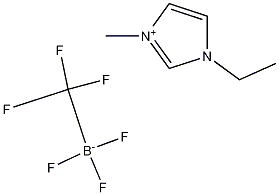 1-乙基-3-甲基咪唑啉三氟(三氟甲基)硼酸盐;1-乙基-3-甲基咪唑啉三氟(三氟甲基)硼酸盐分子式结构图