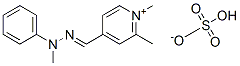 碱性黄 87;1-甲基-4-[(甲基苯基亚肼基)甲基]吡啶翁硫酸甲酯盐分子式结构图