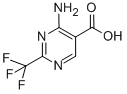 2-三氟甲基-4-氨基嘧啶-5-羧酸;2-三氟甲基-4-氨基嘧啶-5-羧酸分子式结构图