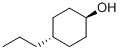 反式-4-正丙基环己醇;反式-4-正丙基环己醇;反-4-丙基环己醇分子式结构图