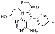 FMK;FMK;1-[4-氨基-7-(3-羟基丙基)-5-(4-甲基苯基)-7H-吡咯并[2,3-D]嘧啶-6-基]-2-氟乙酮分子式结构图