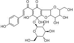 红花黄色素(A)分子式结构图