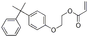 丙烯酸 2-[4-(1-甲基-1-苯乙基)苯氧基]乙基酯;丙烯酸 2-[4-(1-甲基-1-苯乙基)苯氧基]乙基酯分子式结构图