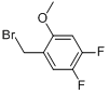 4,5-二氟-2-溴化甲氧苄基分子式结构图