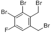 四溴-4-氟邻二甲苯分子式结构图