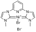 [(2,6-吡啶二基)双(3-甲基-1-咪唑基-2-亚基)]镍溴化物分子式结构图