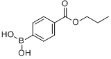 (4-丙氧基羰基)苯基硼酸分子式结构图