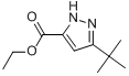3-叔丁基-1H-吡唑-5-甲基乙酯分子式结构图